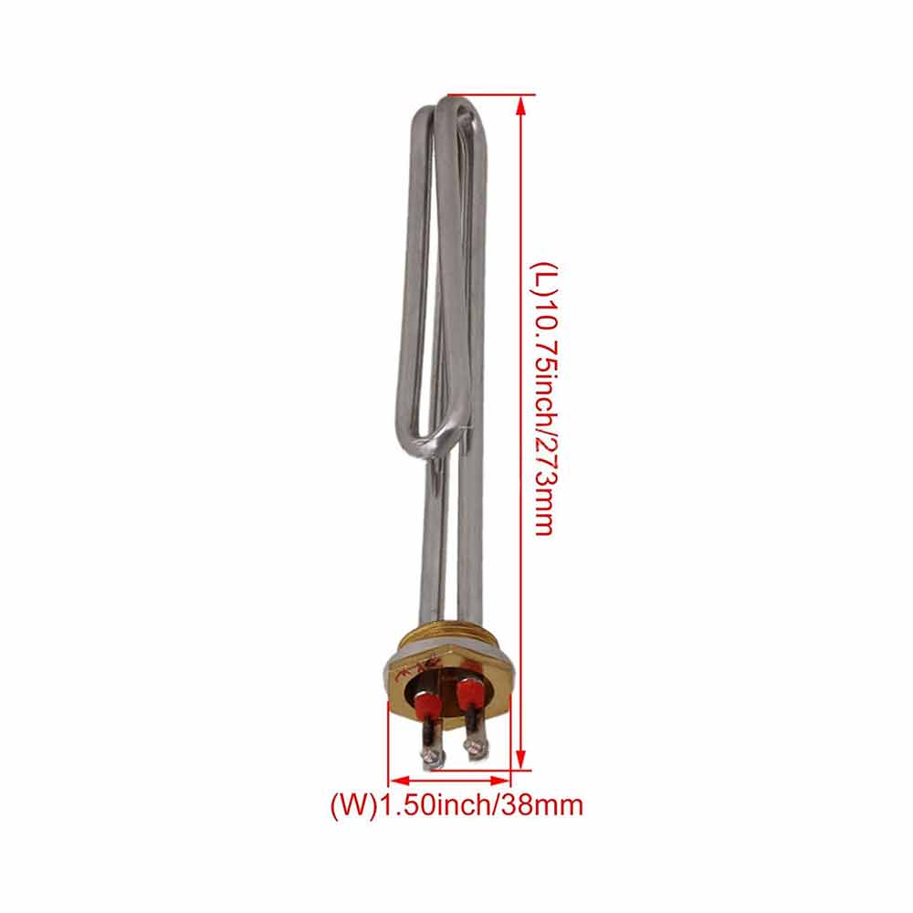 3000W AC 220V Stainless Steel Heating Element Electrical Water Heater Tube 1"BSP
