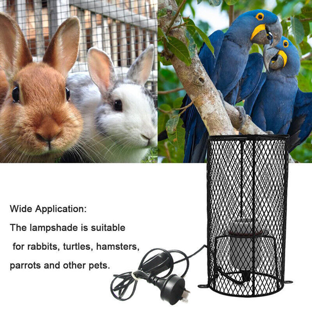 200W Reptile Ceramic Heat E27 Lamp Holder Light Bulb Switch Cage Pet Brooder