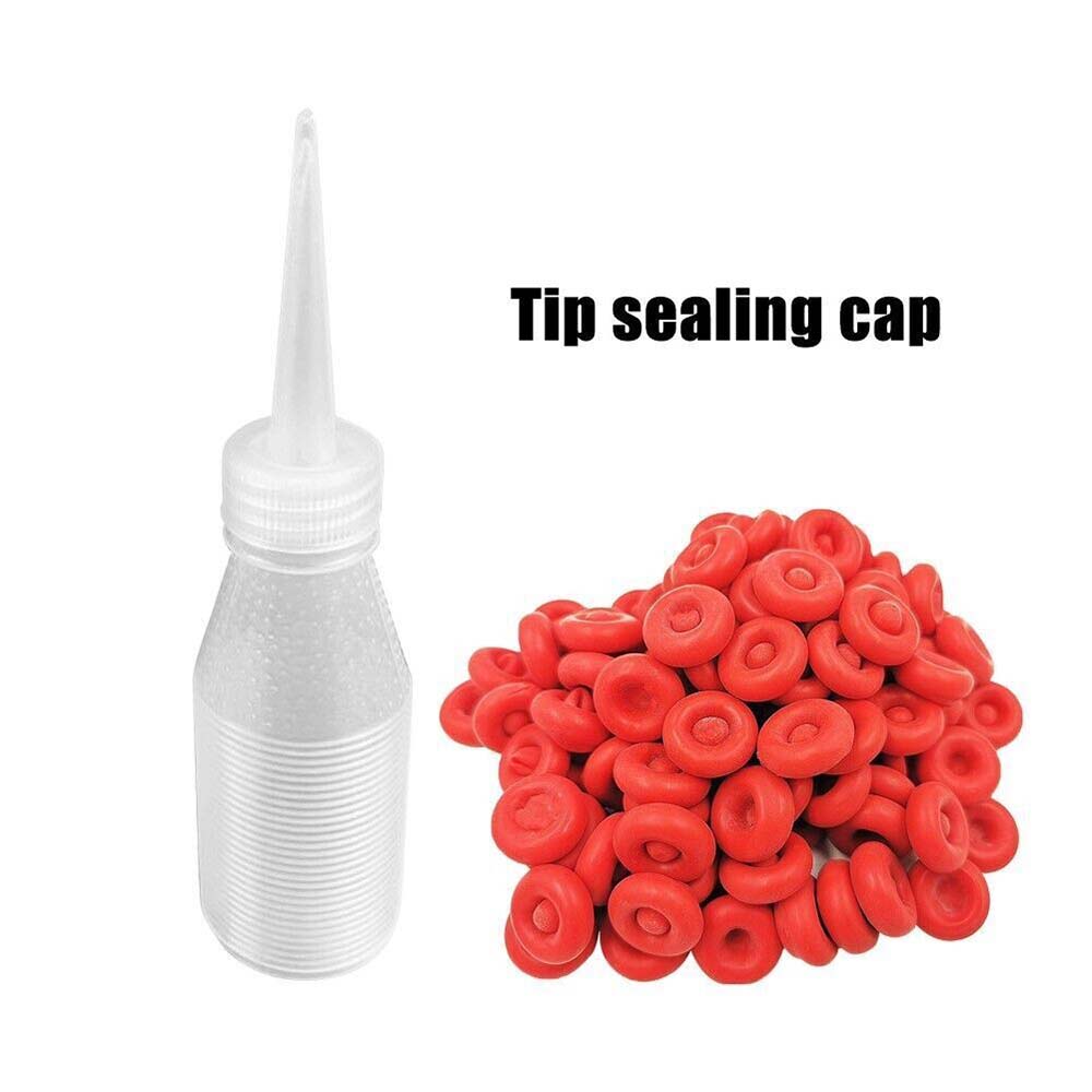 50pcs Latex Caulk Saving Cap Re-Sealable Caulking Tube Nozzle Tips Covers