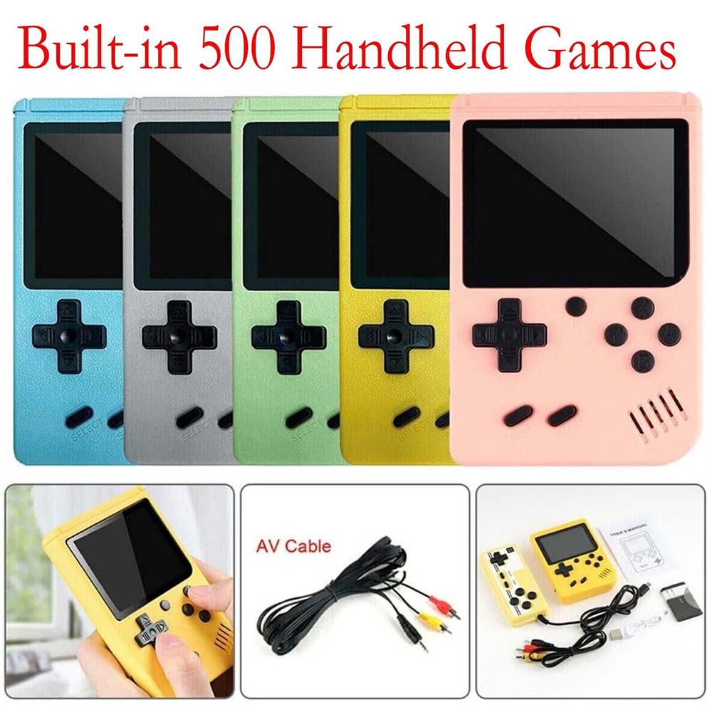 Handheld Game Console Retro Video Game boy Game Toy Built-in 500 Games Kids Gift