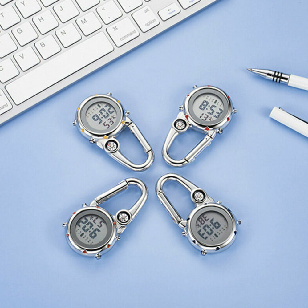Clip-On Carabiner Fob Watch for Medical & Outdoor Professionals – Paramedic, Nurse, Chef, Hiker