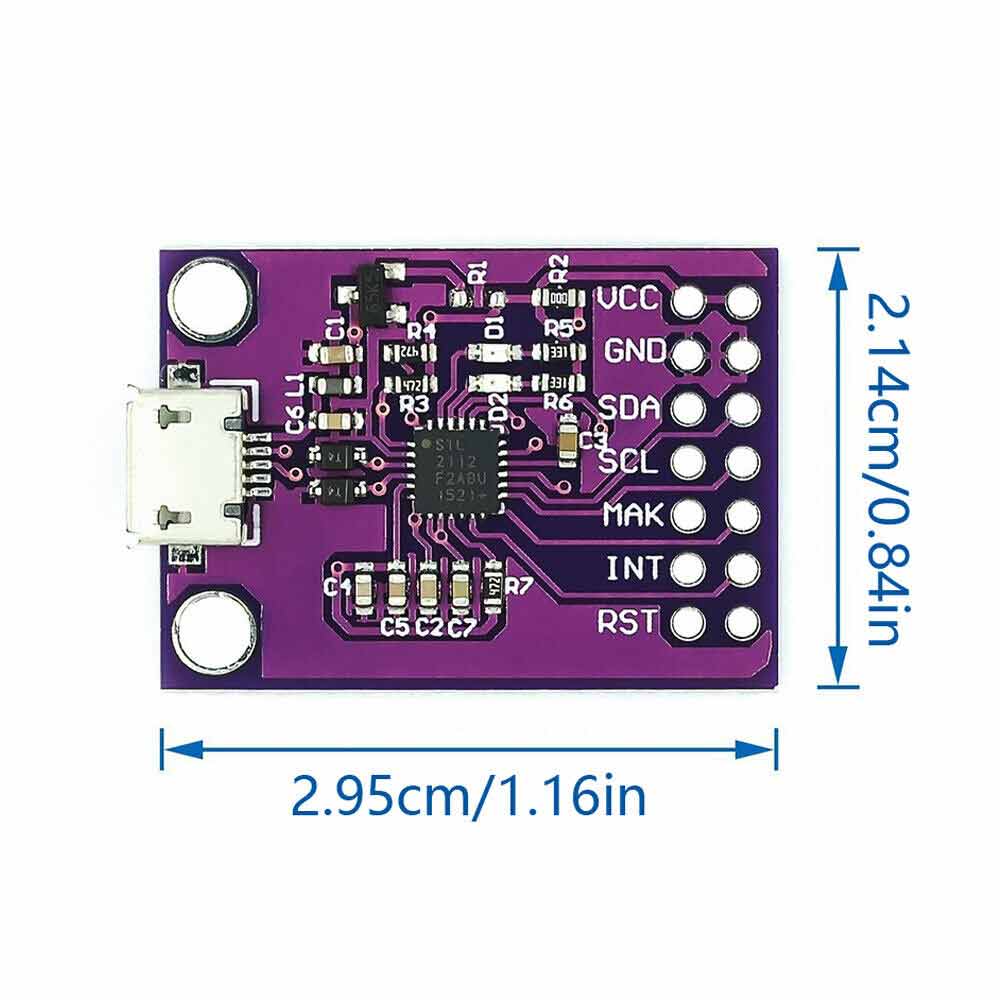 CP2112 Debug Board USB to I2C Communication Module Modified Component Device