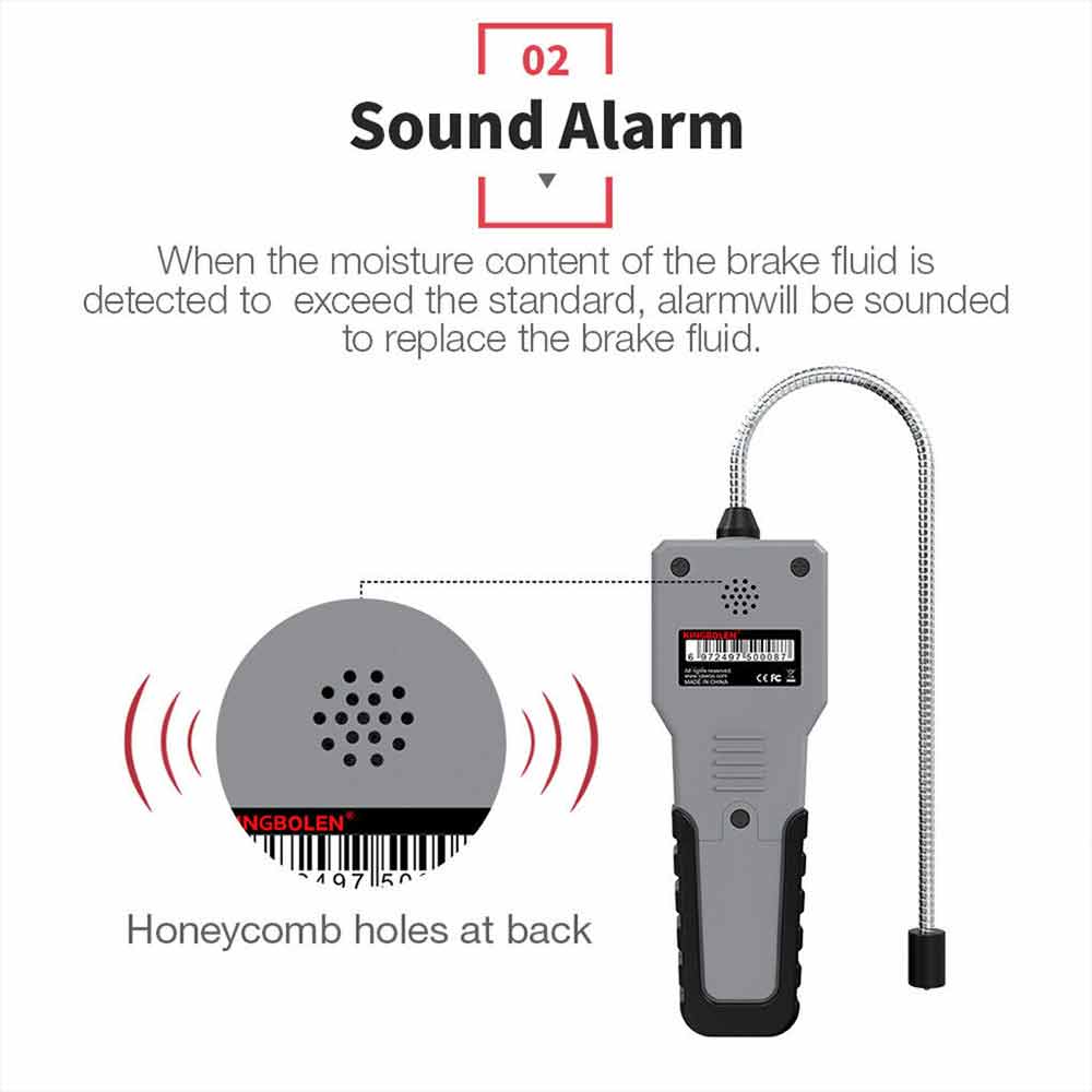 Car Brake Fluid Tester Intelligent Brake Fluid Detector for DOT3 DOT4 DOT5.1