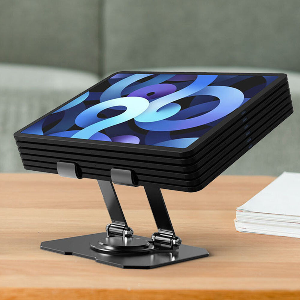 Portable Metal Desktop Swivel Tablet Stand Holder Laptop Riser for iPad/Pro/Air