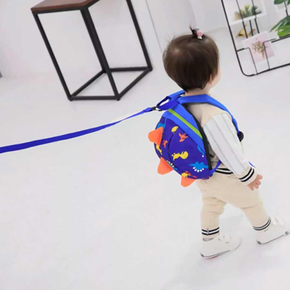 Cartoon Dinosaur Toddler Bag with Strap for kids Safety Harness Backpack Reins
