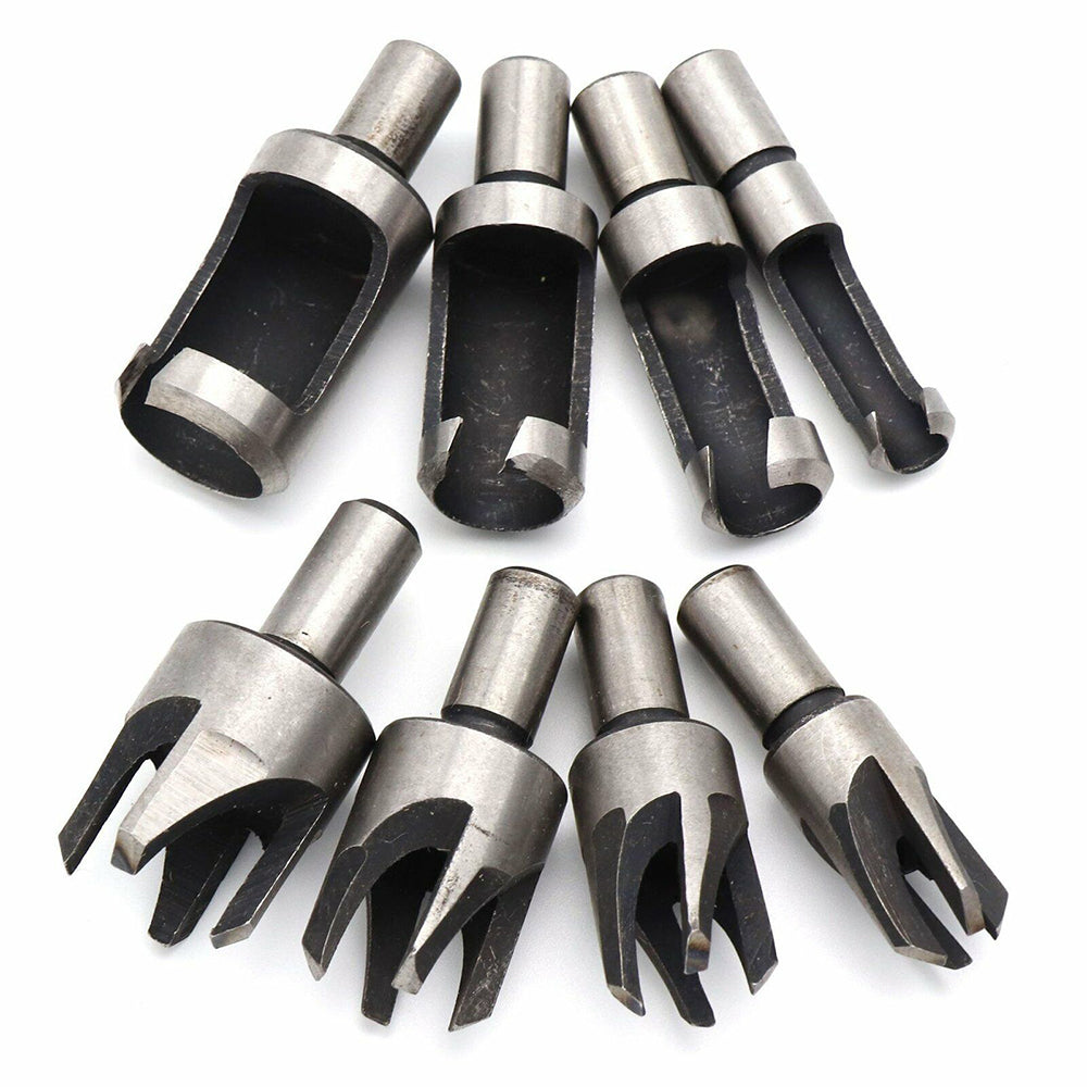8PCS Kit Wood Plug Cutter Dowel Cutting Tools Drill Tenon Woodworking 10-20mm
