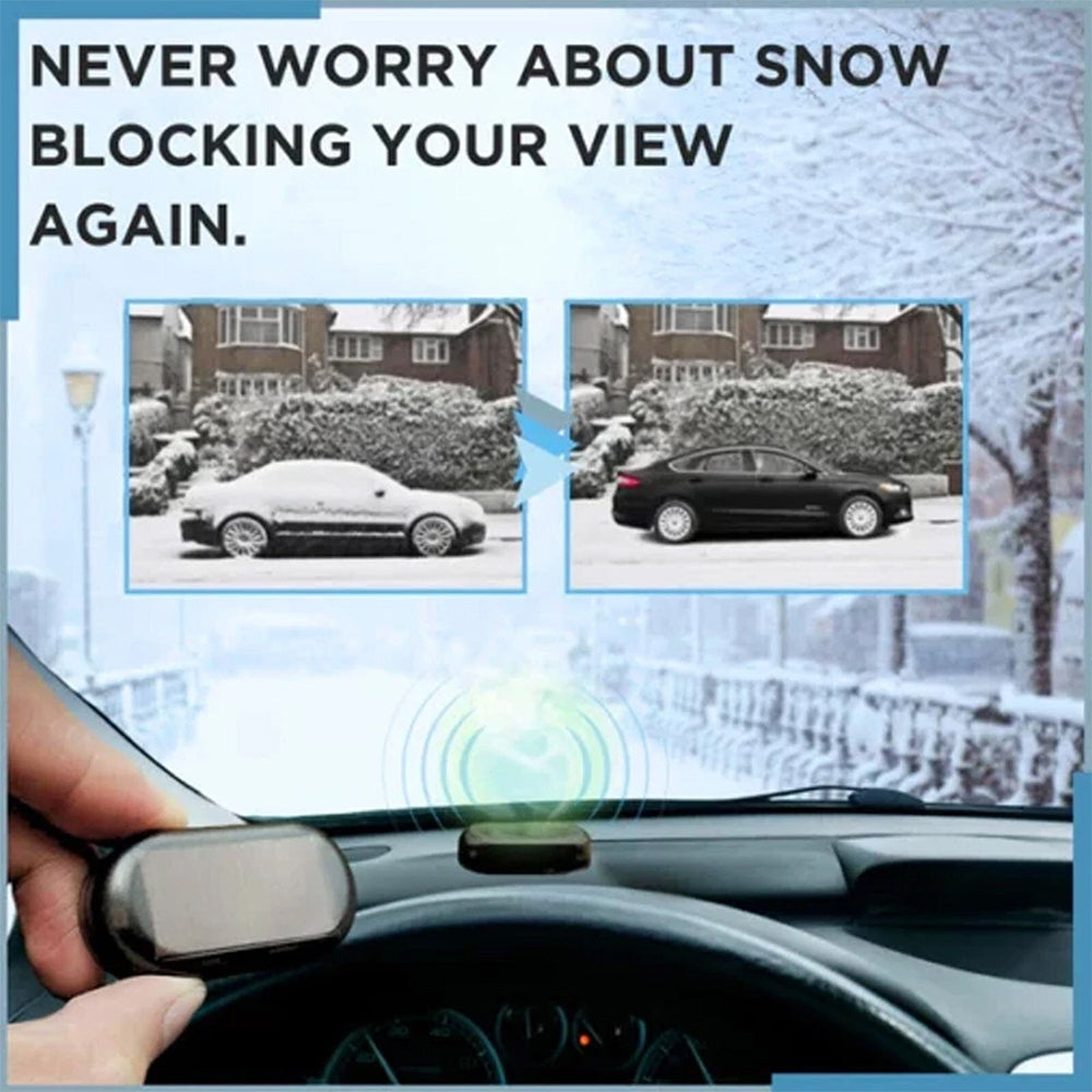 1X Portable Electromagnetic Car Defroster - Anti-Ice & Snow Device for Windshield