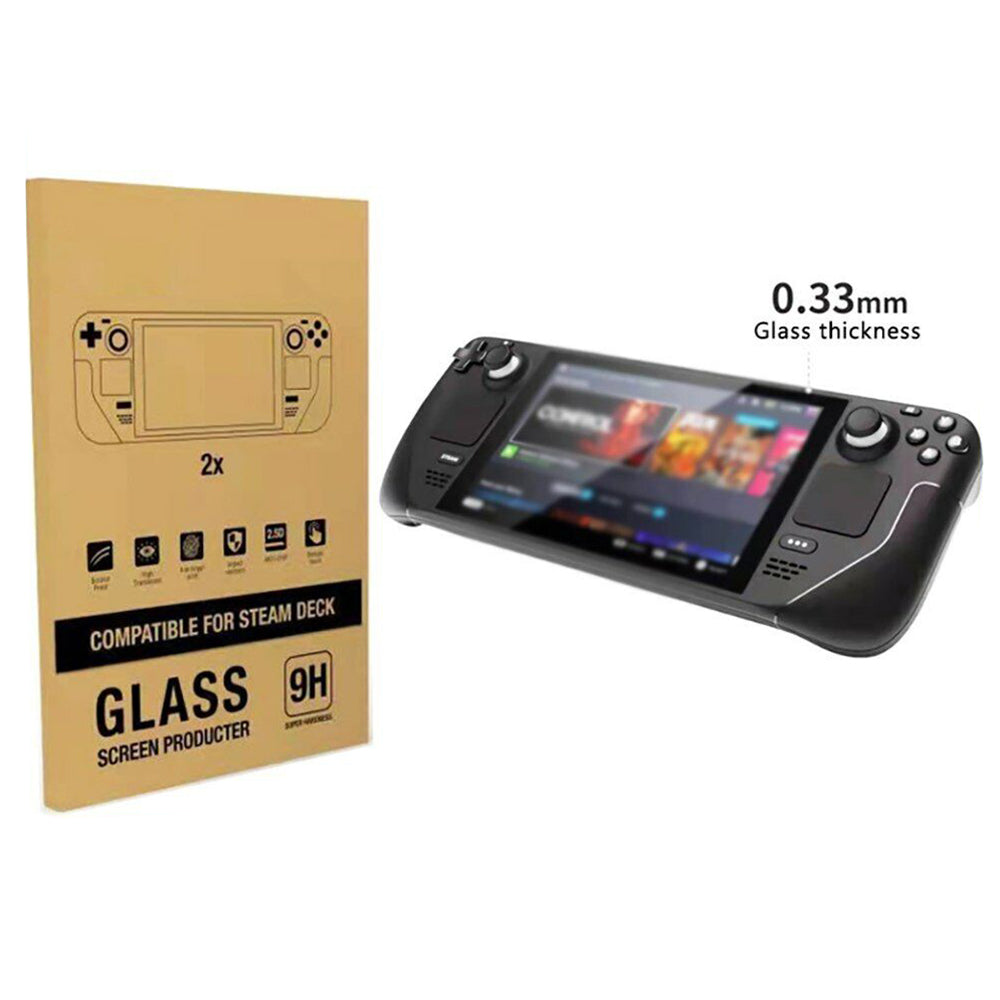 2X Steam Deck Game Console 9h Hardness HD Glass Tempered Film Screen Protector