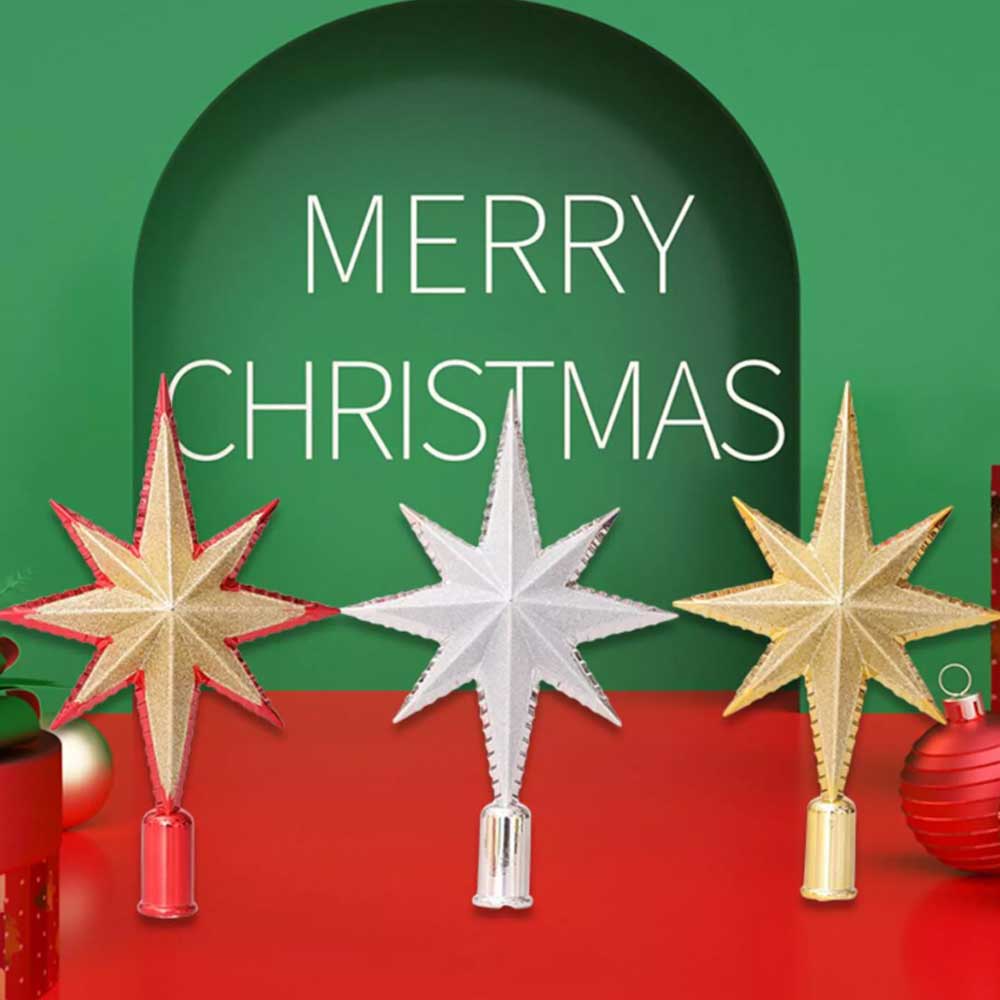 Christmas Tree Star Topper Home Christmas Tree Top Star Ornament Christmas Decor