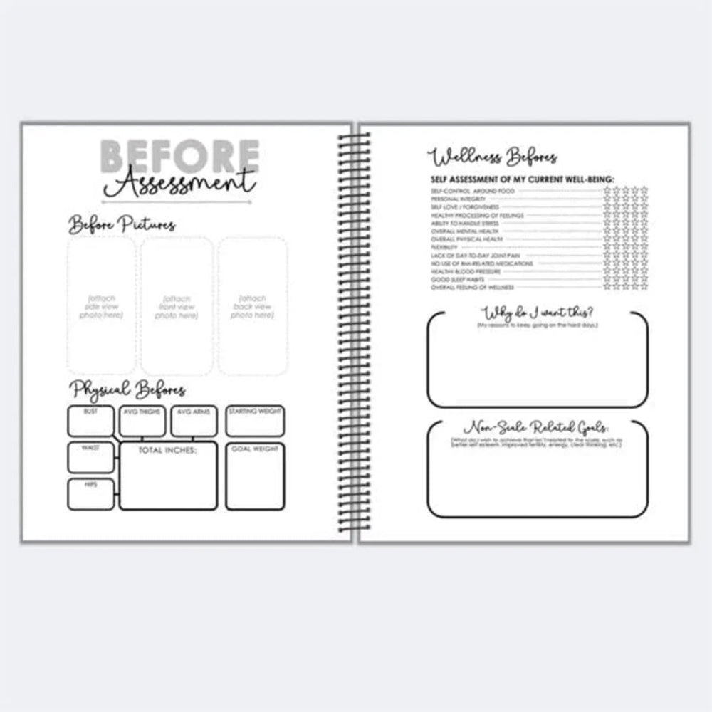 Challenge Accepted Fitness Planner - 90 Day Workout & Meal Tracker Journal