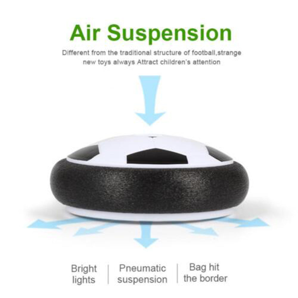LED Music Kids Hover Soccer Ball, Battery Operated Air Floating Disc 18cm