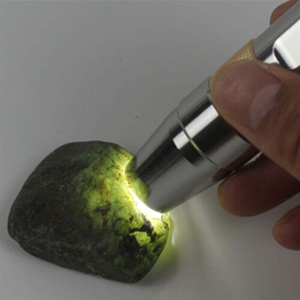Ultraviolet LED Flashlight UV Light 365/395NM Jade Gem Inspection Lamp Torch Set
