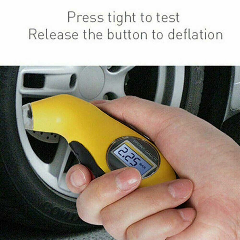 Electronic Tire Pressure Guage Digital Car Bike Truck Auto Air PSI Meter