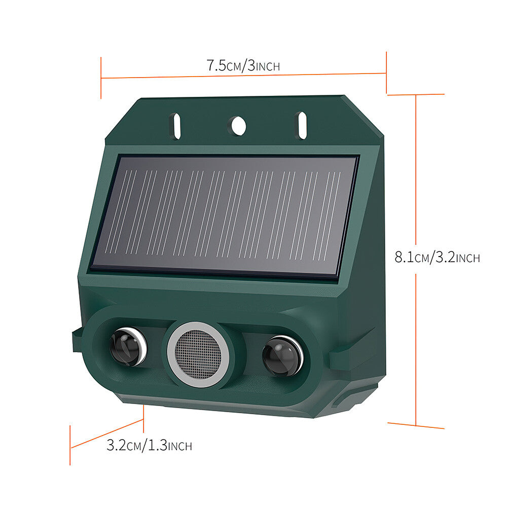 Ultrasonic Cat Dog Fox Pest Motion Sensor Repeller Scarer Deterrent Repellent