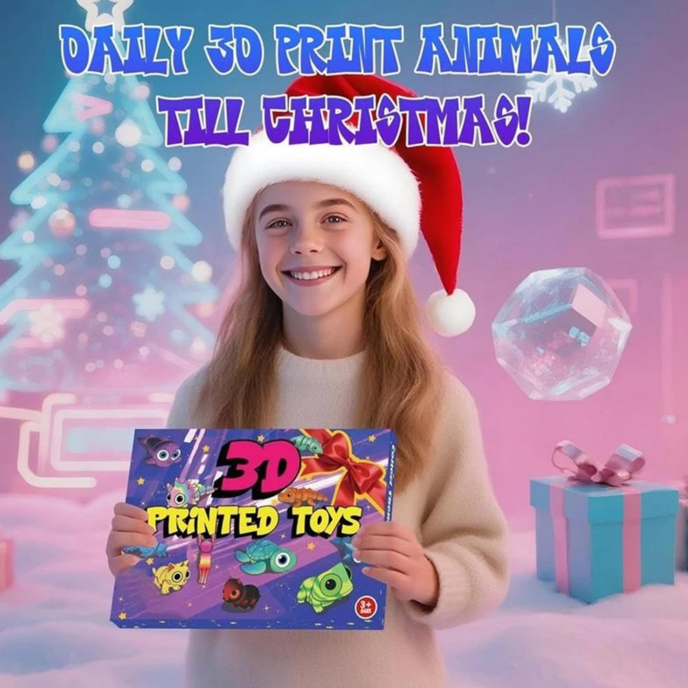 3D Printed Animals Christmas Advent Calendar 2025 – 24-Day Countdown with Articulated Animal Figures