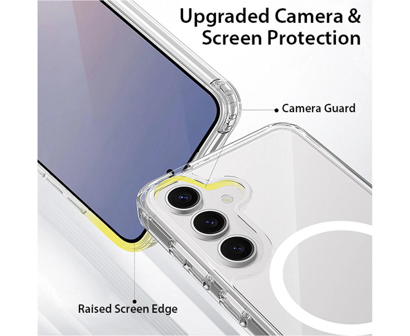 For Galaxy S25 Series Crystal Clear Case Compatible With Magsafe