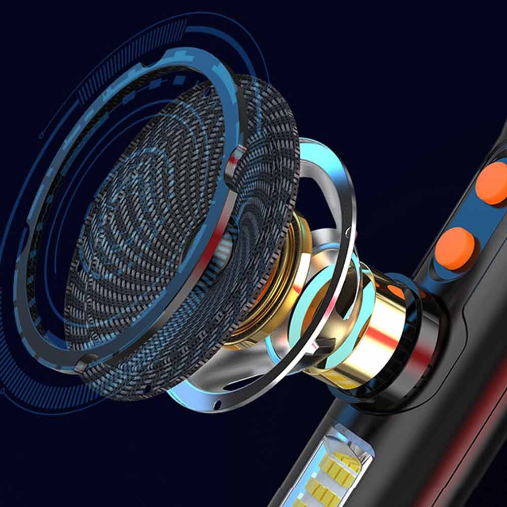 Emergency Torch Rechargeable Flashlight Black light With Magnet Safety Hammer