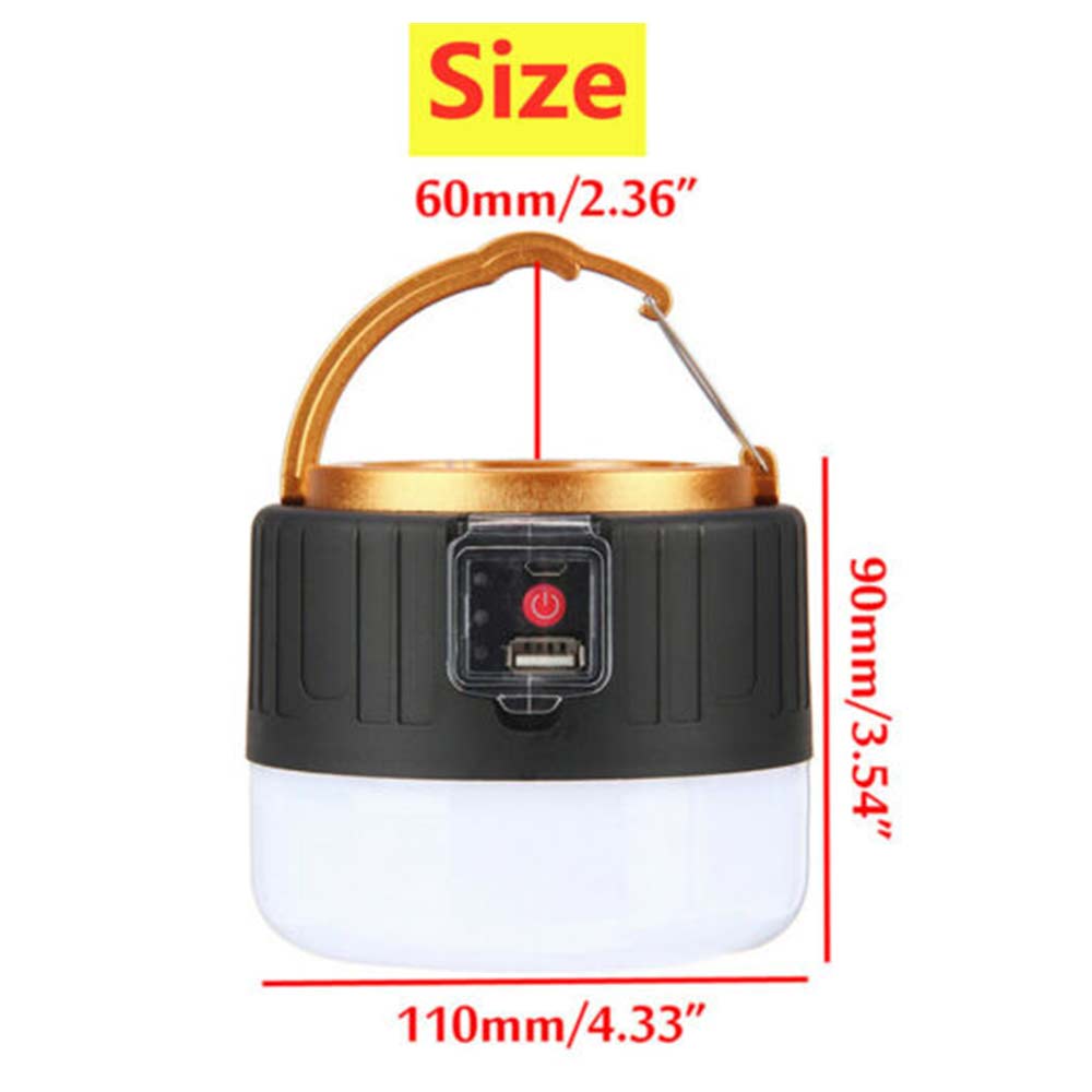 LED Solar Light + Remote Control + USB Rechargeable Tent Camping Emergency