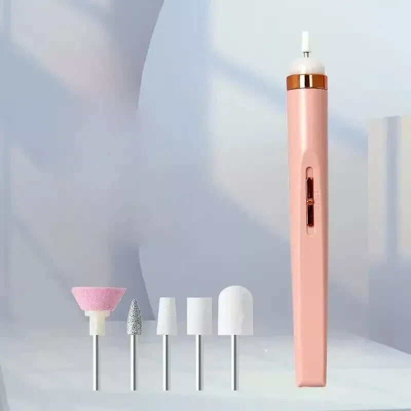Electric Nail File Drill Portable USB Manicure Pedicure Machine Set Professional