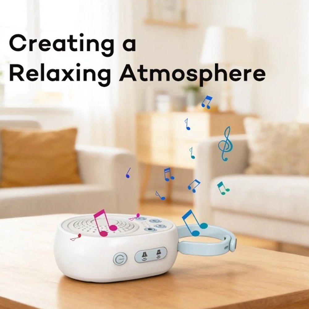 White Noise Machine Portable – Sleep Sound Timer, USB-C, 20 Soothing Sounds