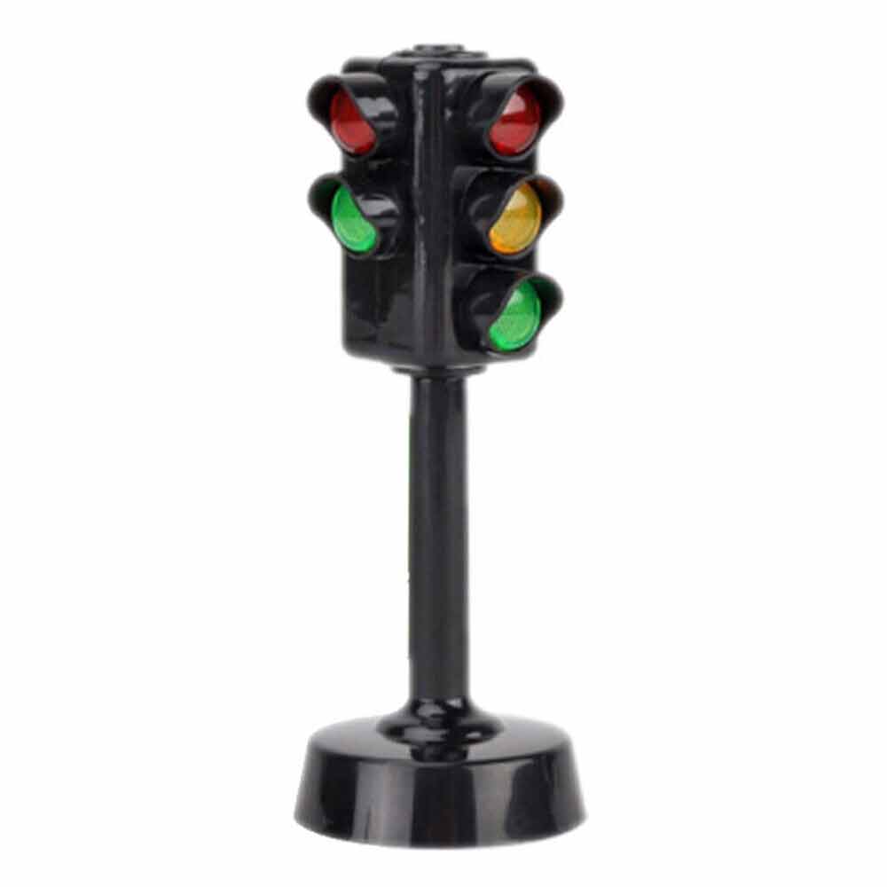 2PCS Traffic Sign Light Toy Early Learning Simulation Street Model Kids Gift