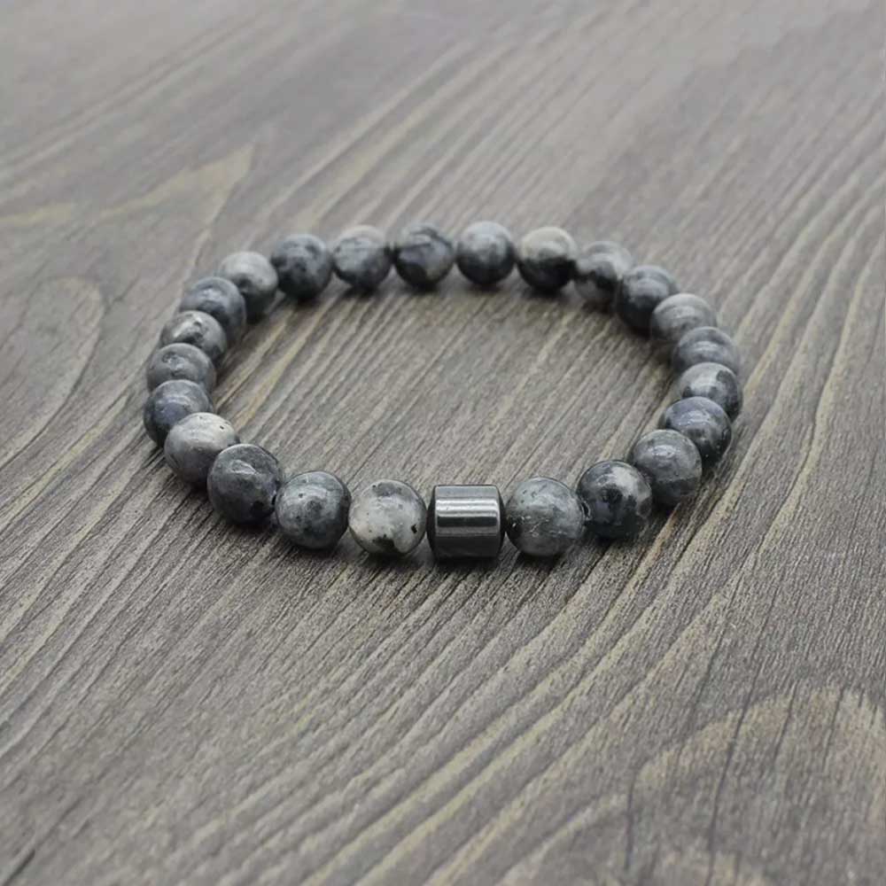 8mm Magnetic Anti-Smoking Bracelet – Natural Stone Cessation Aid for Positive Energy & Craving Relief