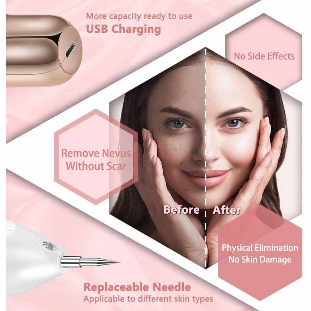 Laser Plasma Pen Freckle Remover Machine LCD Skin Mole Wart Dark Spot Removal