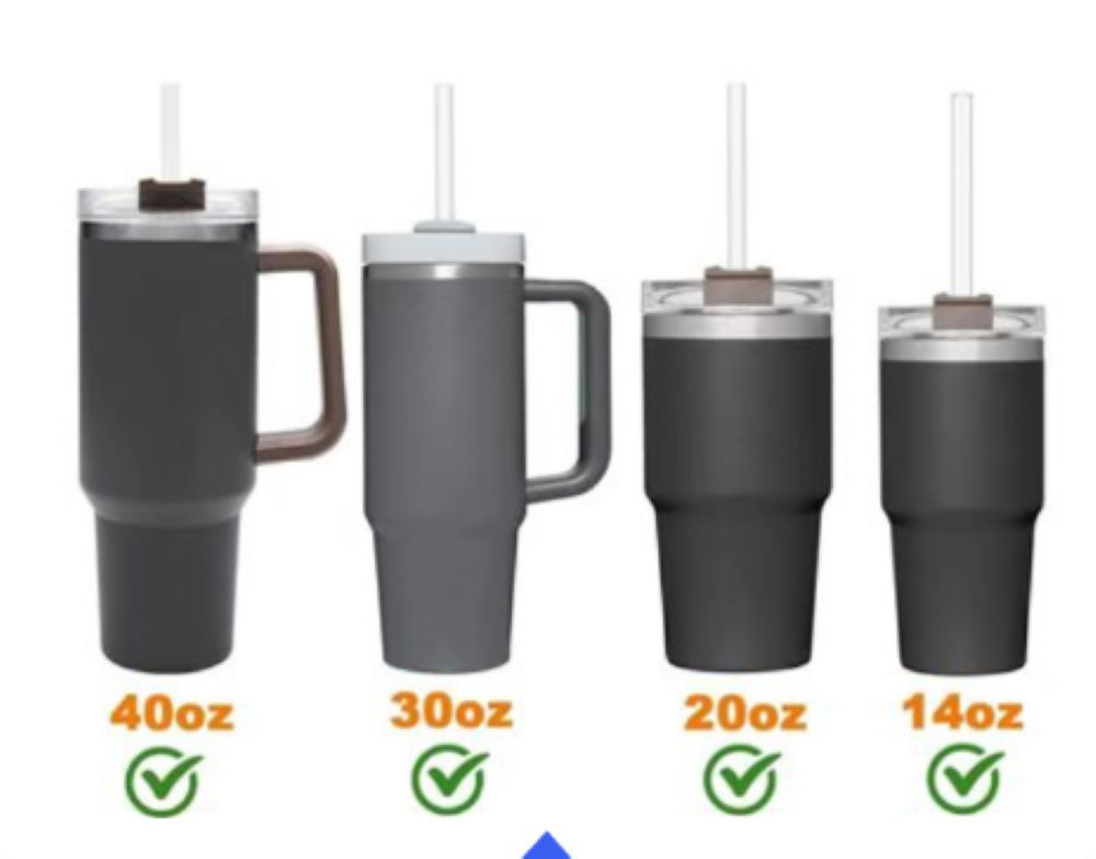 Reusable Metal Straw Set – 6-Piece 304SS for 40oz Tumblers, with Brushes Boxed