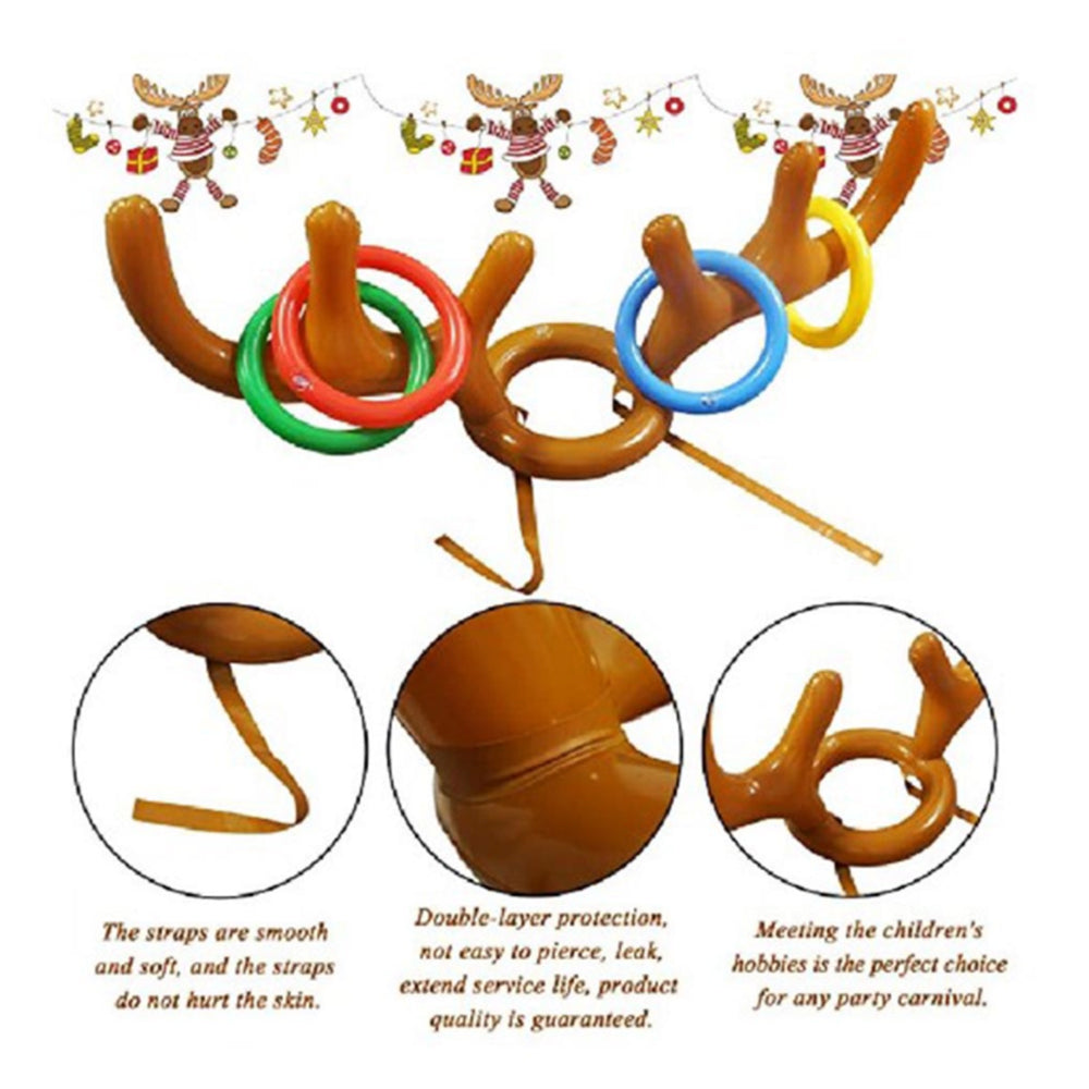 21pcs/set Easter Inflatable Bunny Ears Game Family Kids Toss Hat Home Decoration