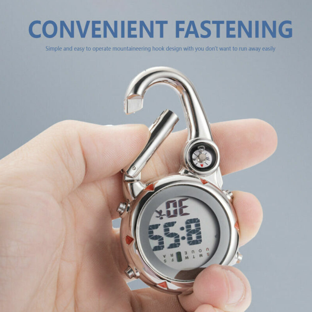 Clip-On Carabiner Fob Watch for Medical & Outdoor Professionals – Paramedic, Nurse, Chef, Hiker