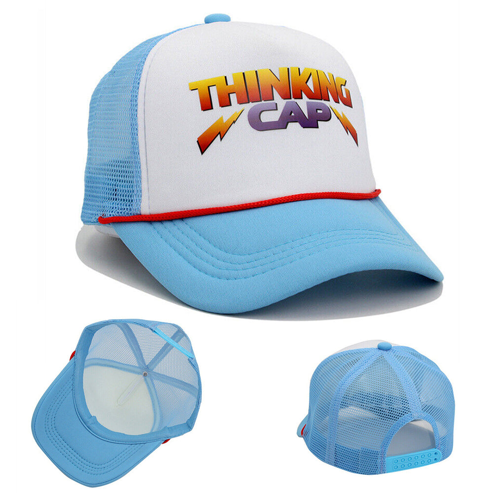 Hot Baseball Cap Sunscreen Sunshade Cap Hit Color Letter Printed Thinking Cap