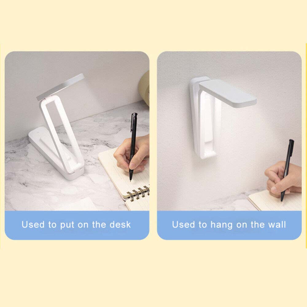 Foldable LED Desk Table Lamp Touch Dimmable Bedside Reading Study Night Light