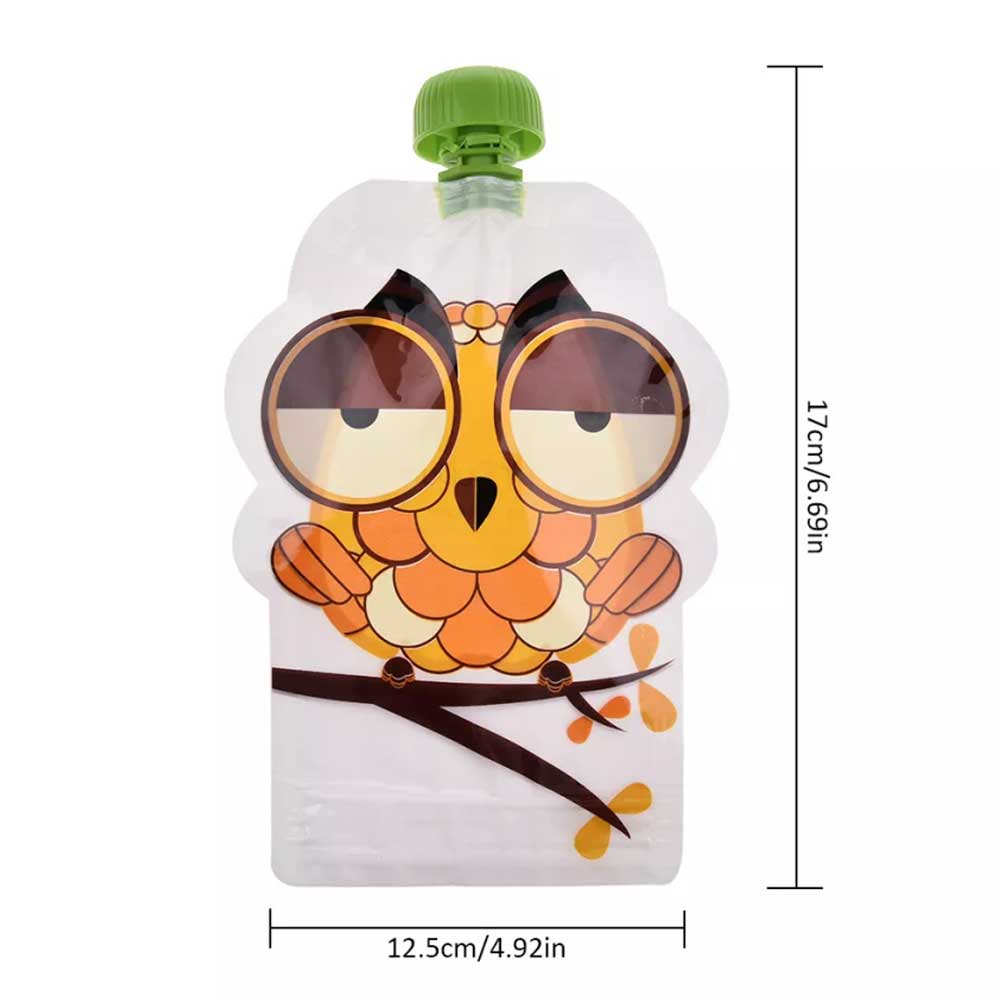 8Pcs Reusable Food Pouches, for Capacity 150ml Ideal for Baby Food, Smoothy