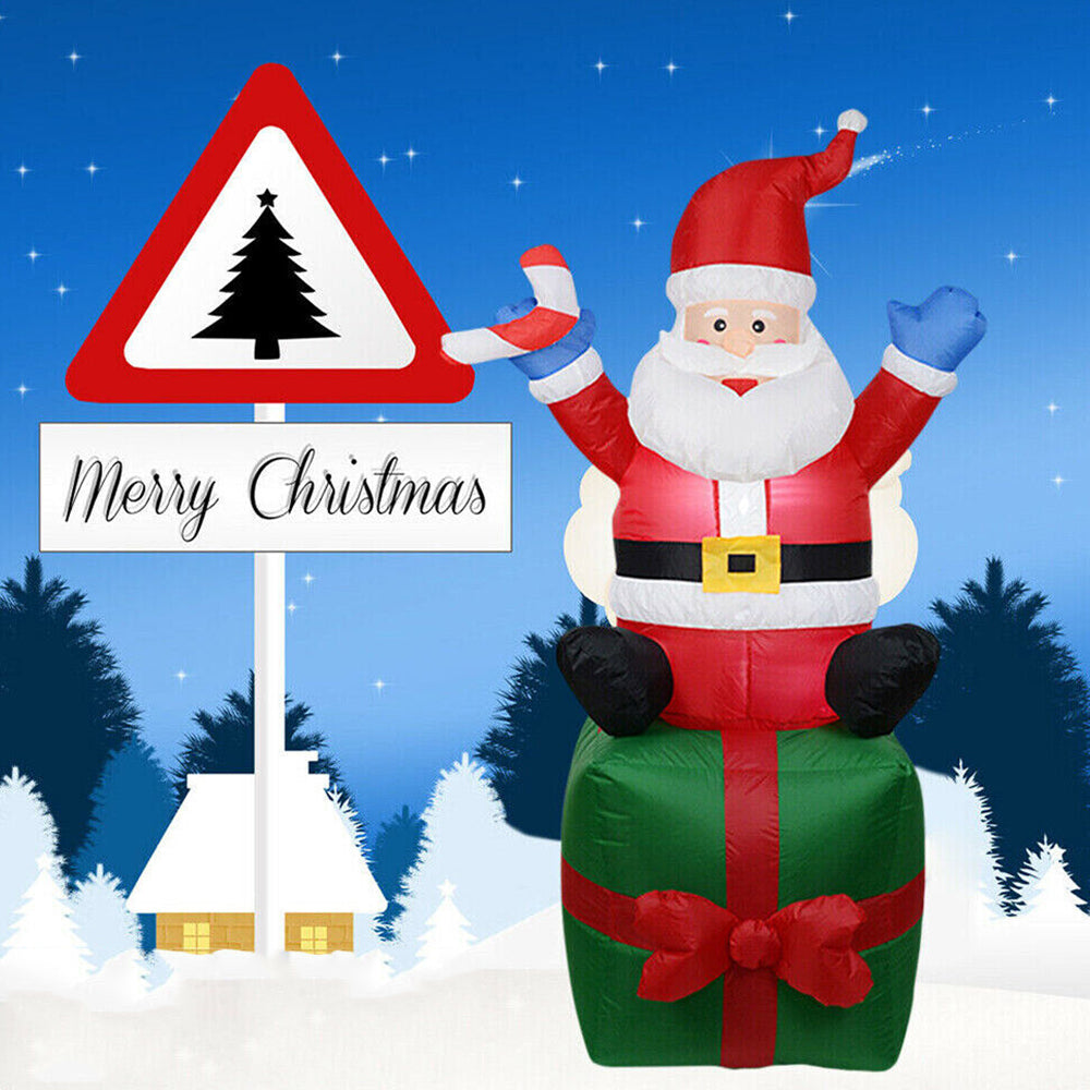 1.8M Christmas Giant Inflatable Santa 6ft Outdoor Decorations LED Light Yard Decor AU