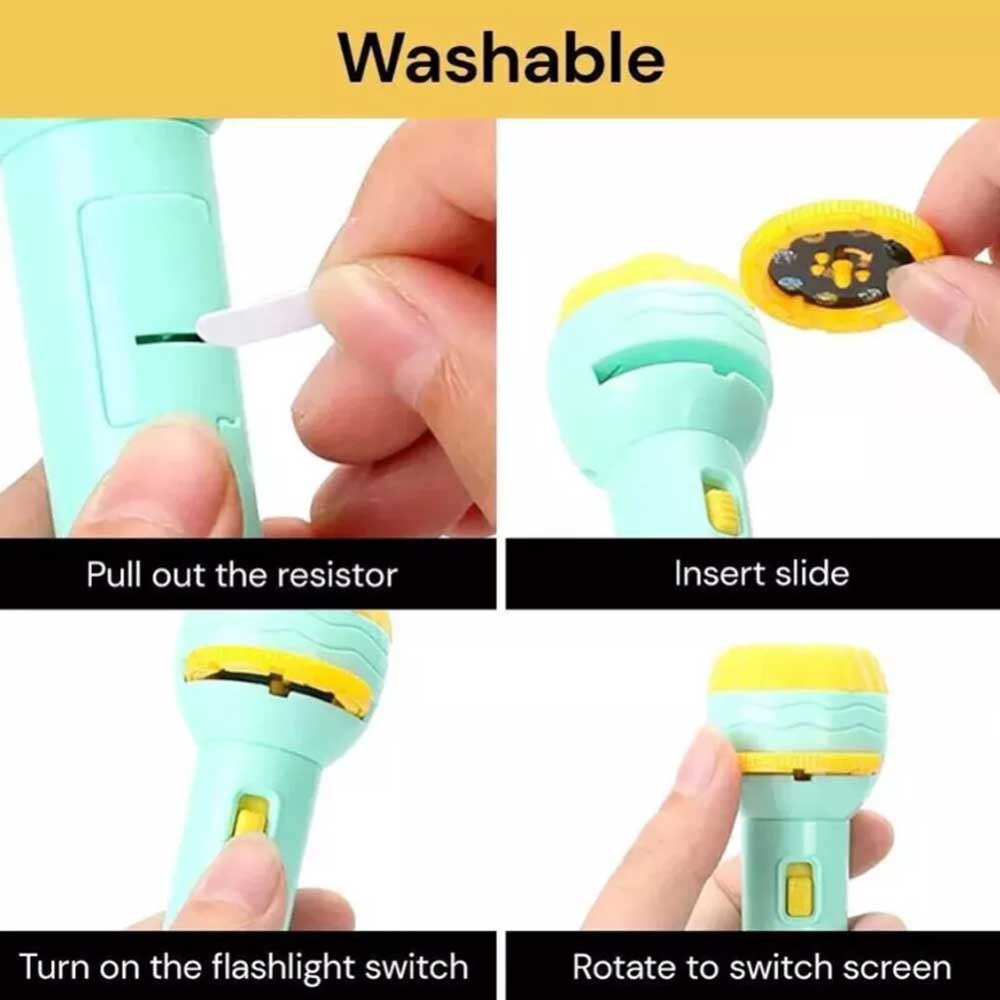 Kids Torch Projector Lights 48 Projection Flashlight Kids Educational Toys