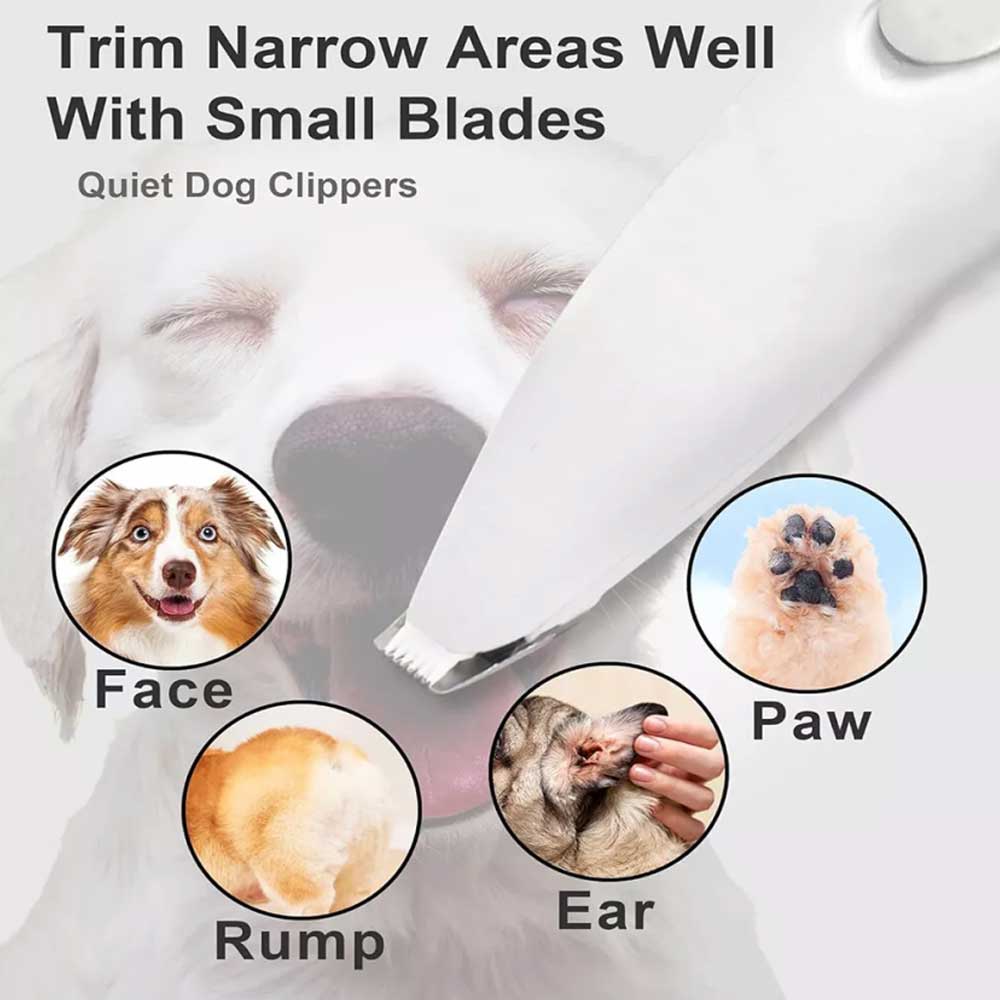 Dog Paw Trimmer Electric Cat Pads Clippers Cordless Pet Hair Clippers Shaver USB Charging