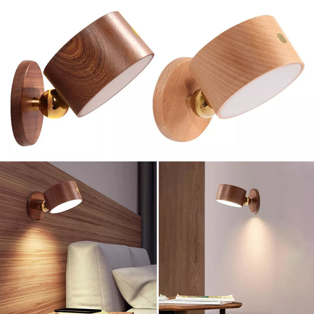 LED Reading Wall Mounted Touch Light USB Rechargeable Bedside Desk Lamp Dimmable