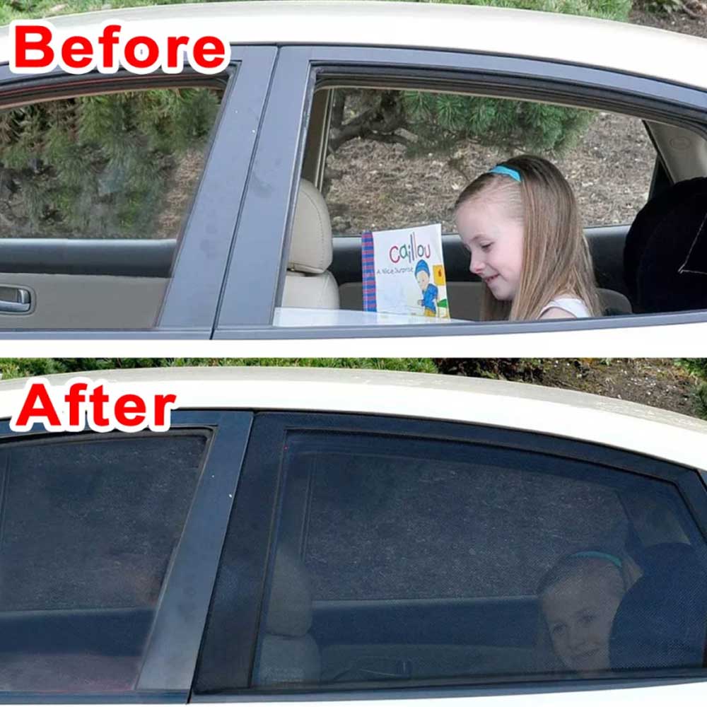 4PCS Universal Sun Shade Rear Side Seat Car Window UV Cover Sock Baby Protection