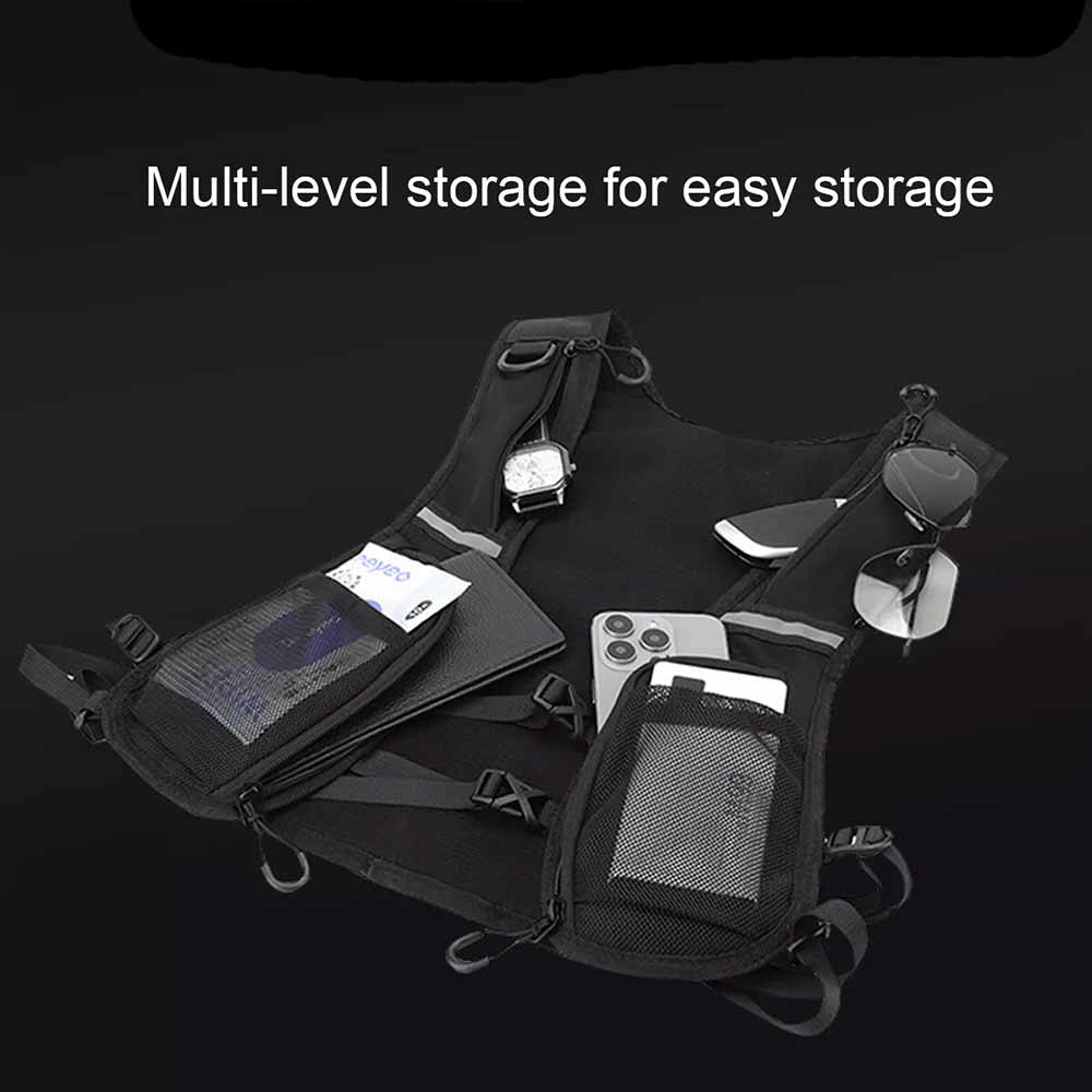 Cycling Running Vest Reflective Hydration Vest Lightweight Hydration Backpack
