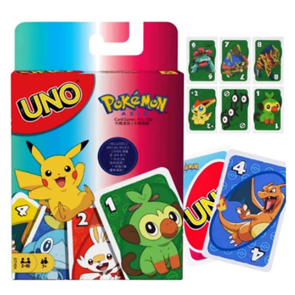 For UNO Board Game Card Pokémon Mario Frozen
