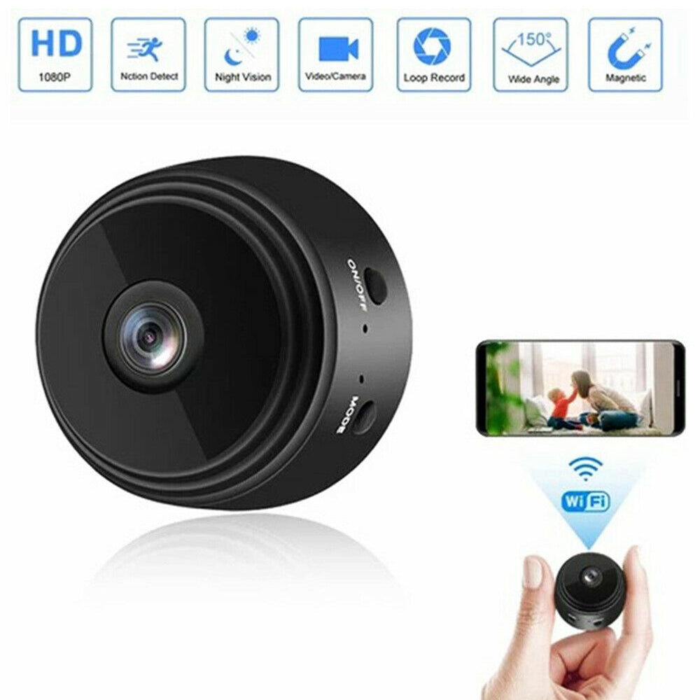 Mini Wifi Wireless IP Spy Hidden Camera 1080P HD Security Cam Network Monitor
