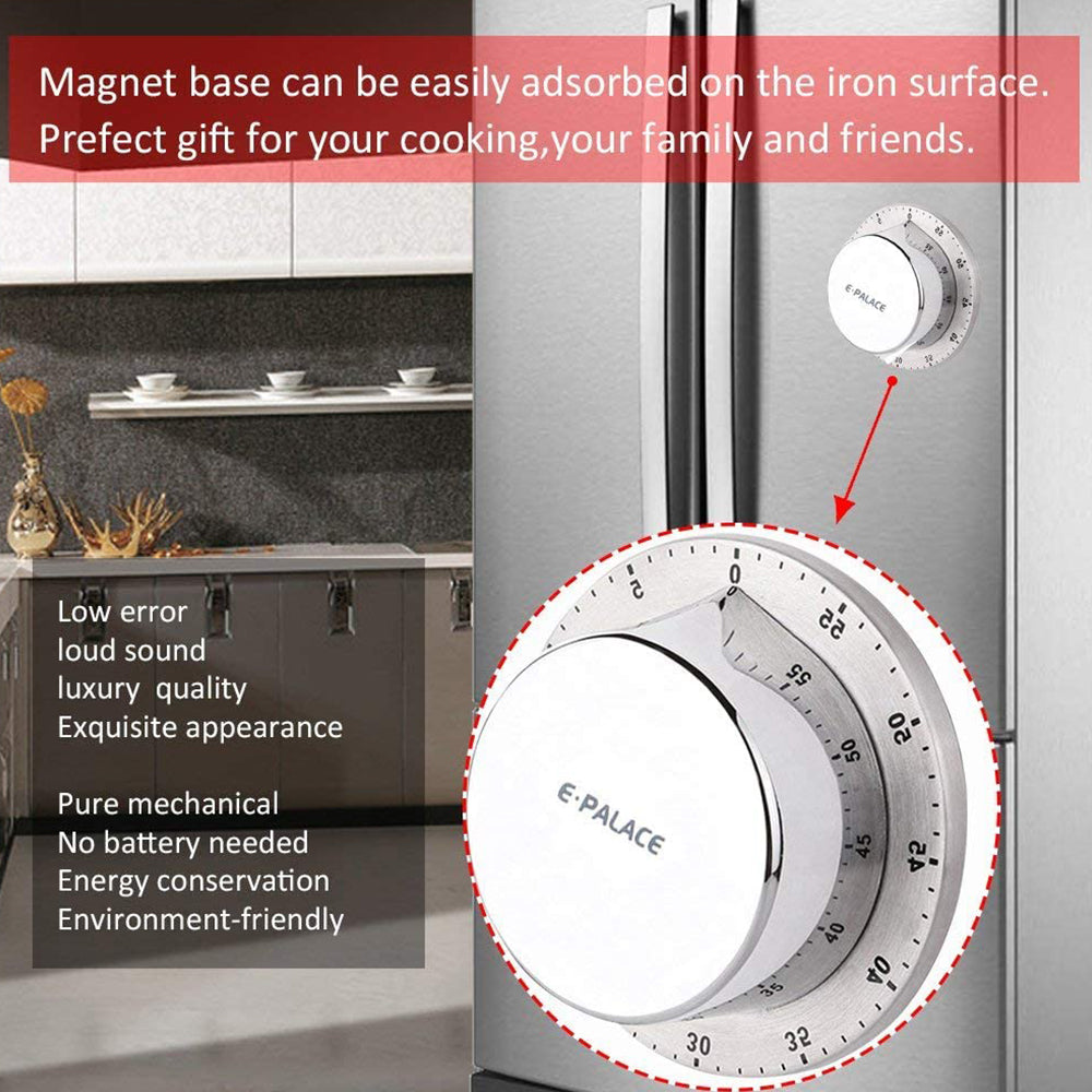 Kitchen Timer Chef Cooking Timer Clock with Loud AlarmMechanical