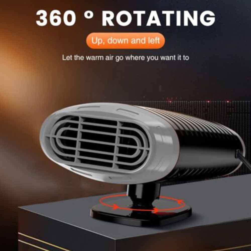 Electric Car Heater 12V Dc Heating Fan Defogger Defroster Demister Portable