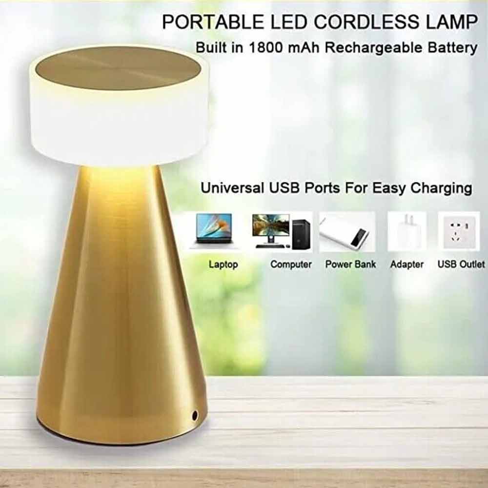 Rechargeable Desk Lamp Night Light Touch Led Table Lamp For Restaurant Hotel Bar