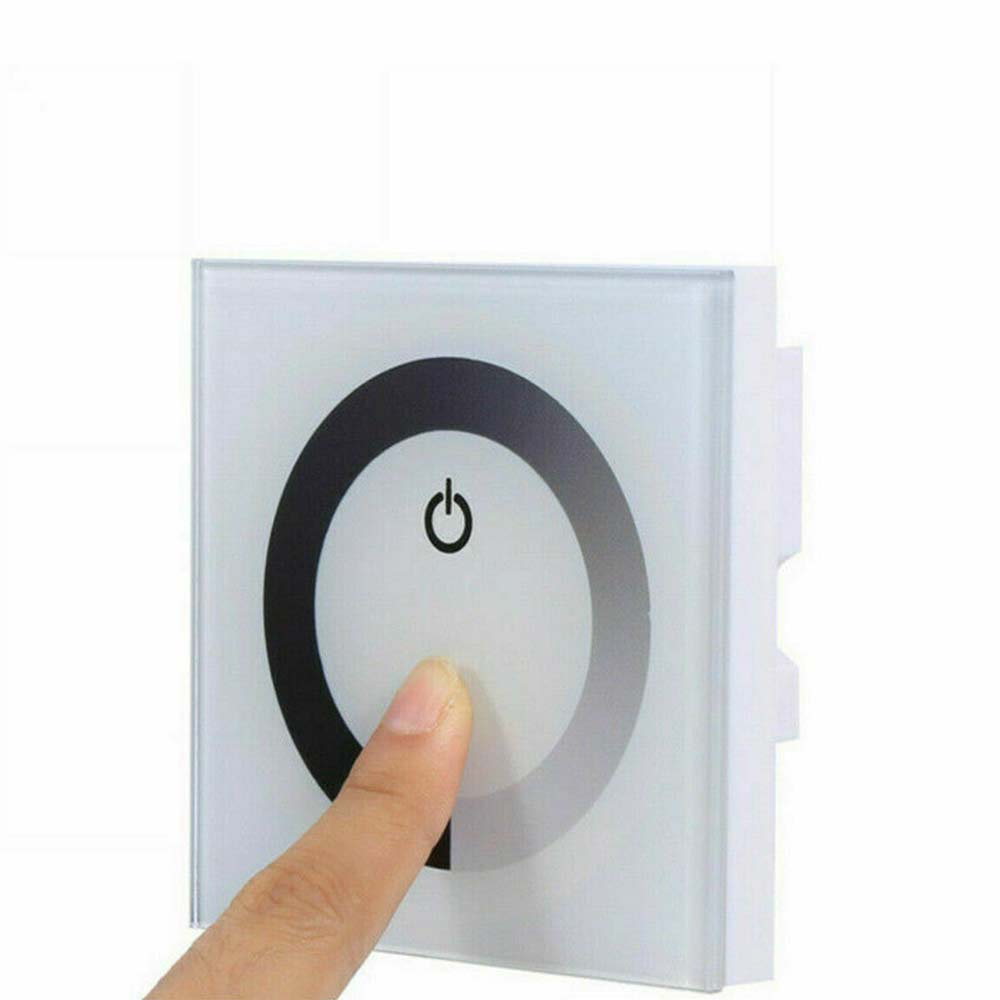 12V-24V Touch Panel LED Light Lamp Dimmer Smart Controller Wall Mounted Switch