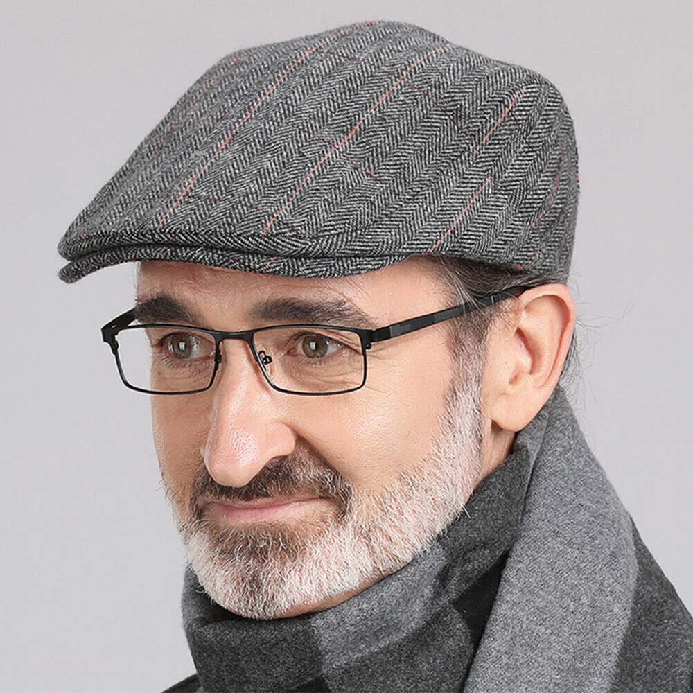 Mens Newsboy Gatsby Cap Ivy Hat Cabbie Golf Driving Flat Duckbill Beret Beanie