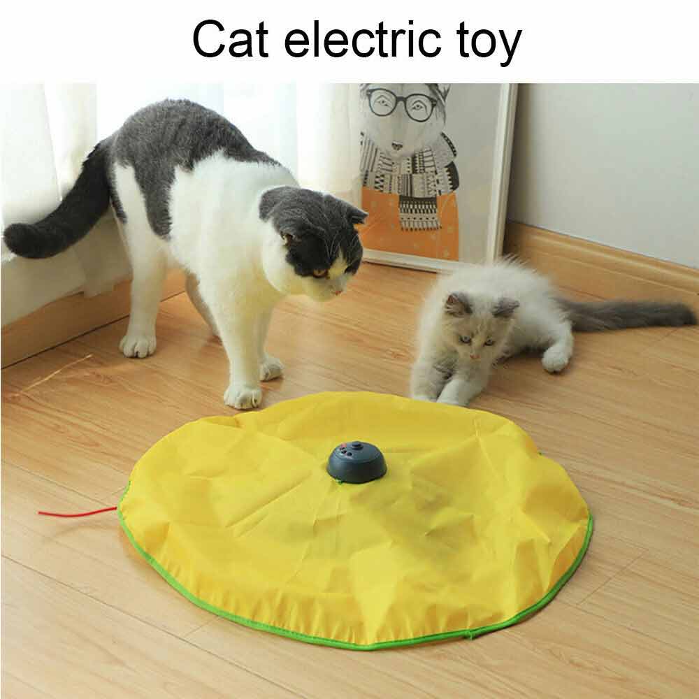 Cats Meow Rotating Undercover Mouse Toy Electronic Interactive Cat Toys Puzzle