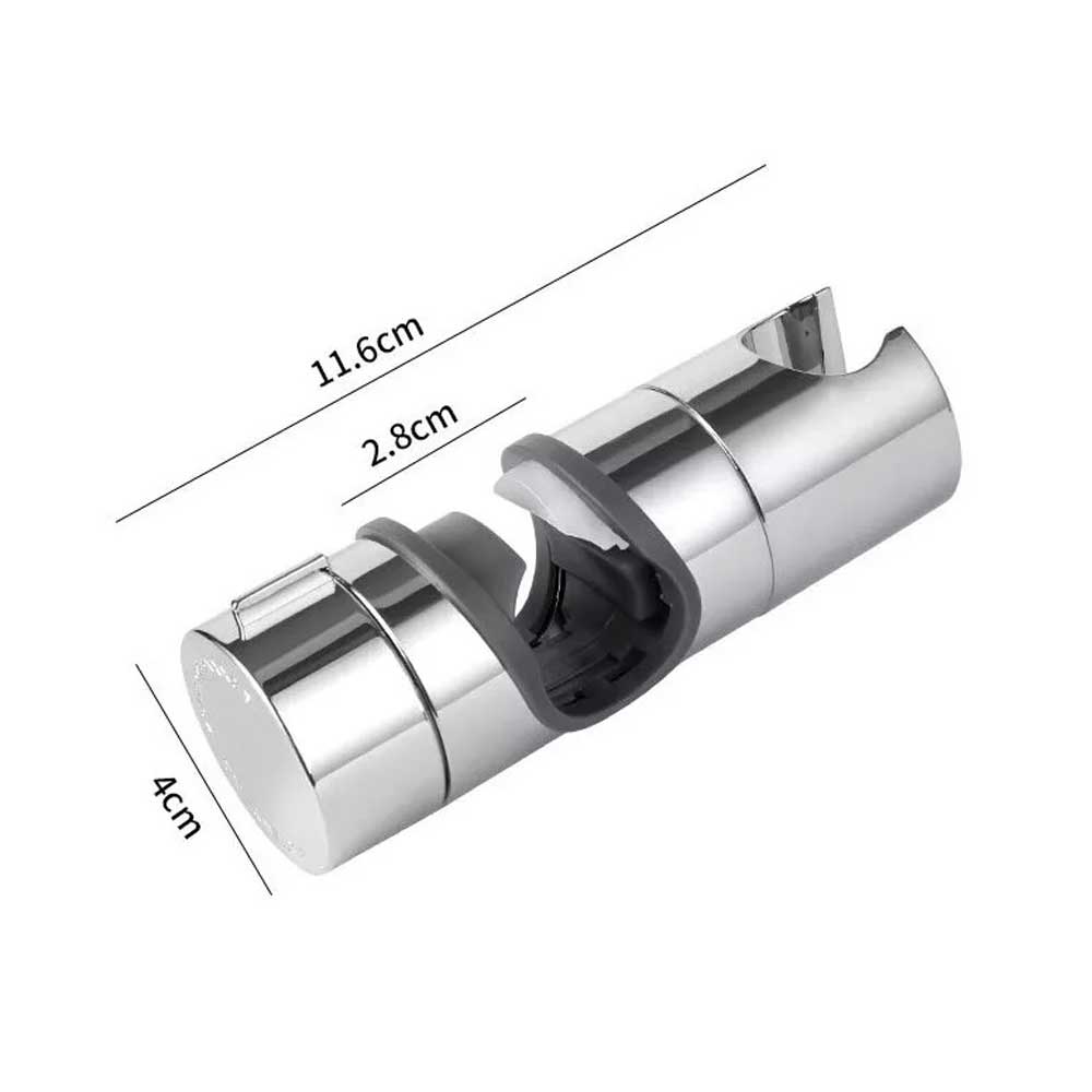 Adjustable Bathroom Shower Riser Rail Head Holder Hose Slider Clamp Bracket