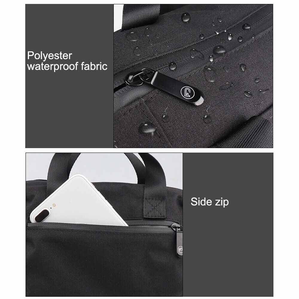 Black Large Odor Proof Bag Smell Proof Pouch, Carbon Lined Smoking Stash Case