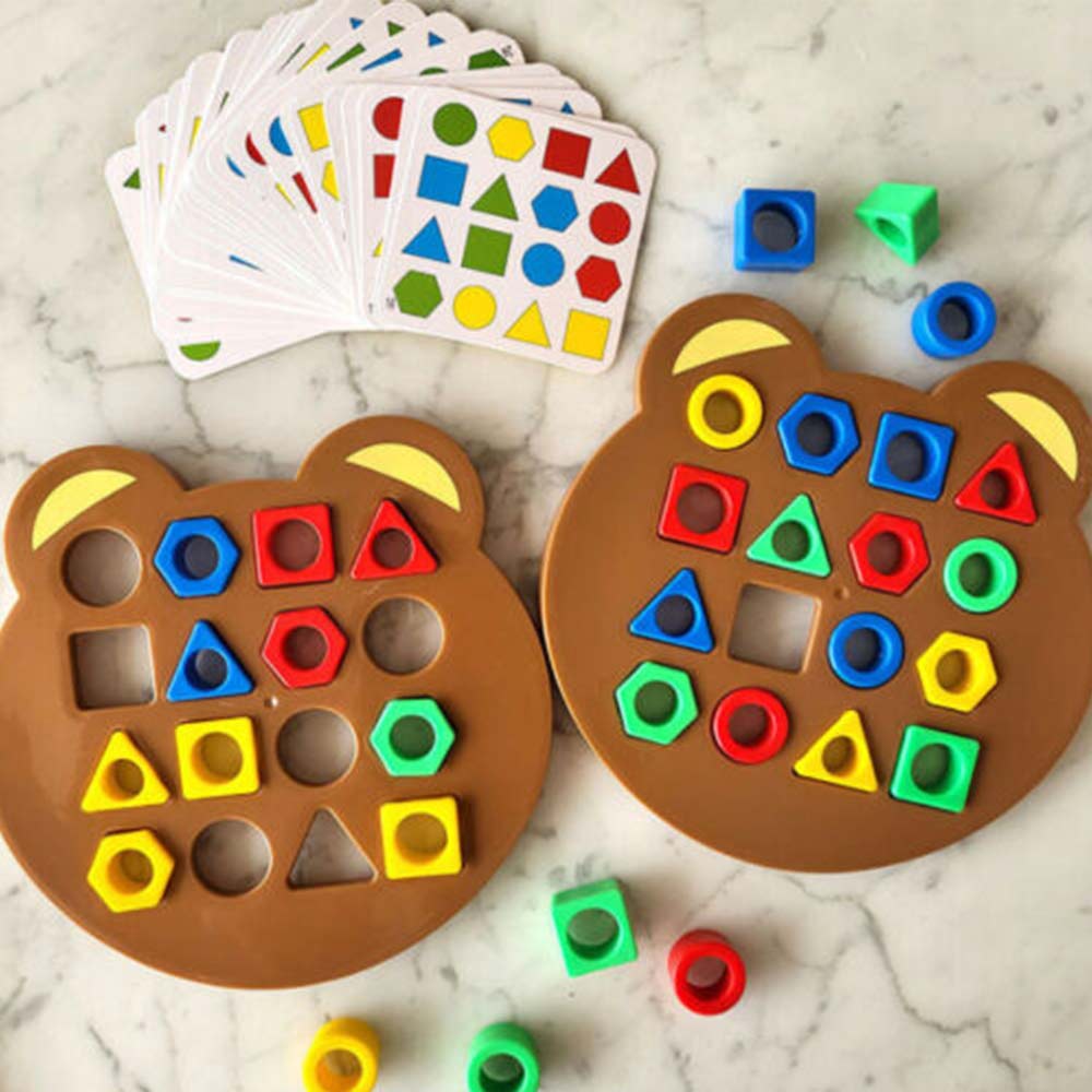 Shape Matching Board Game Color Sensory Educational Toy Shape Quick Matching